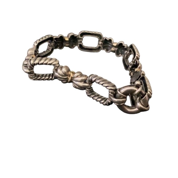 ALS Italy Jewelry - Italy ALS Sterling silver Vintage bracelet with 18k gold